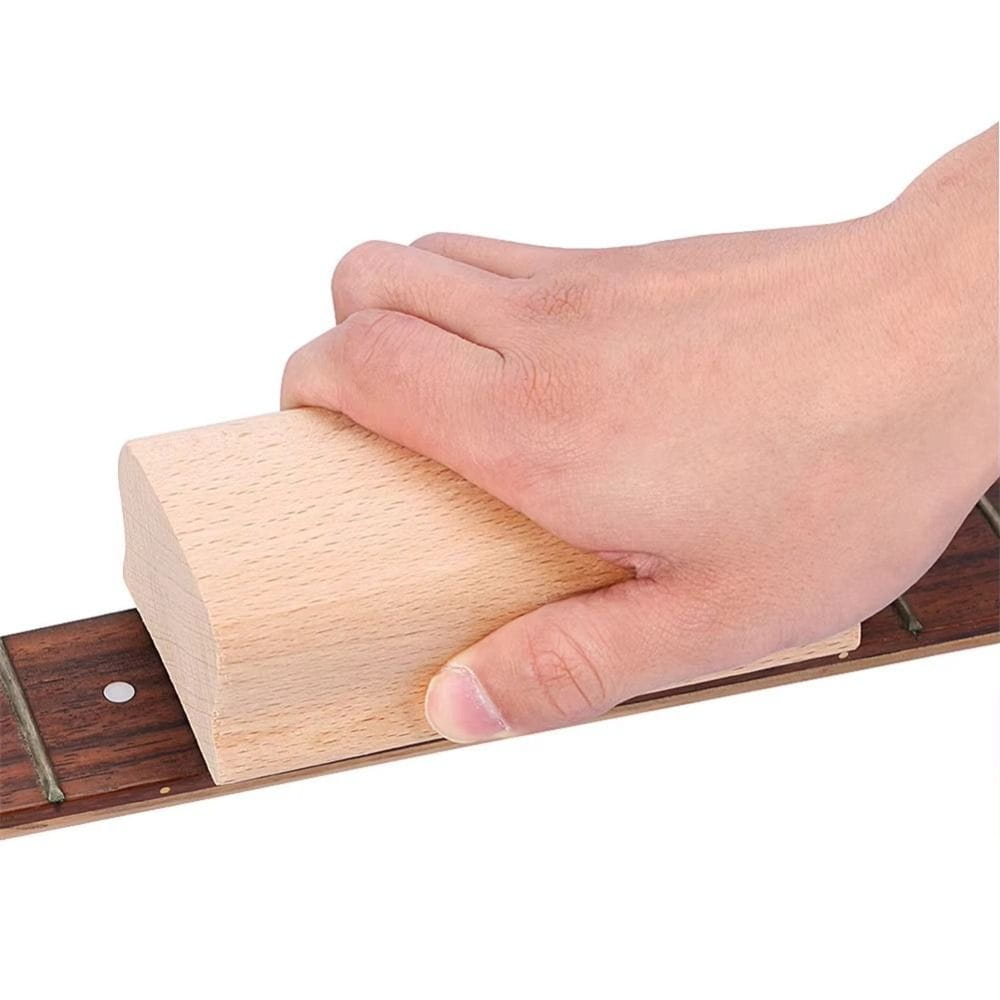 7.25/9.5/10/12/14/15/16in Wooden Guitar Radius Sanding Block Guitar Parts Arc Polishing Guitar Fret Leveling