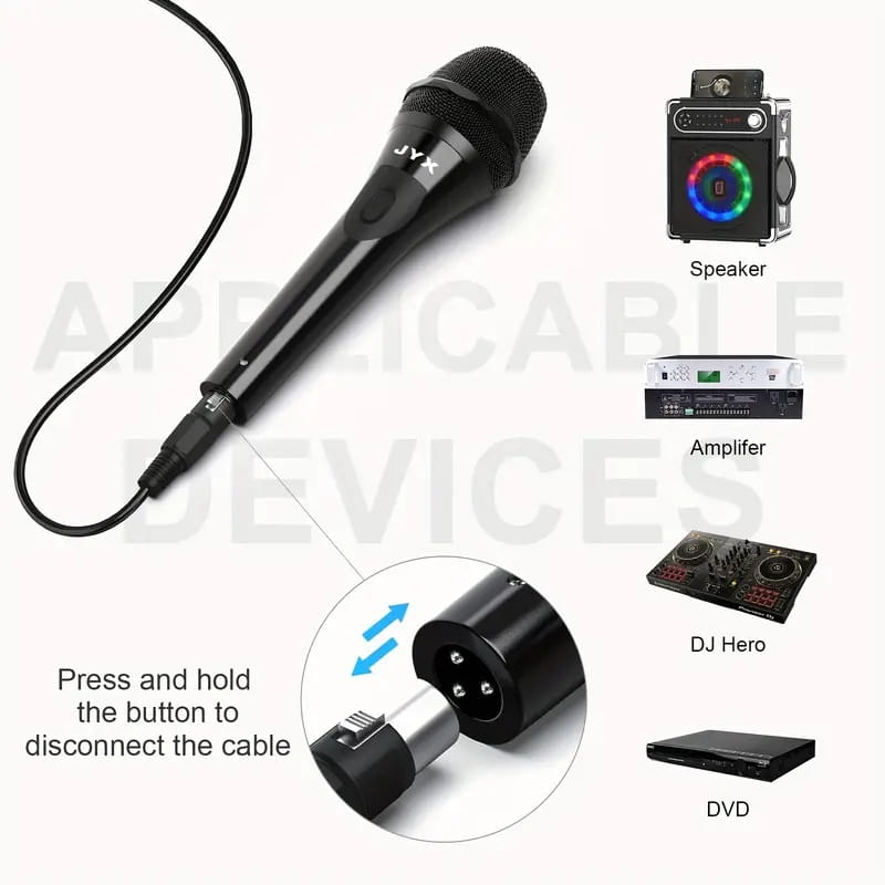 Wired Dynamic super-cardioid vocal microphone Handheld Mic For Live Vocals Karaoke mic