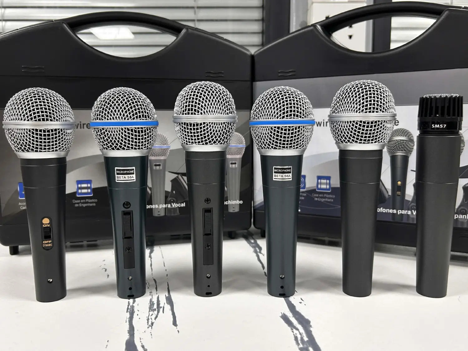 58 wired dynamic microphone sound card live broadcast equipment for home computers karaoke stage audio amplifier handheld mic