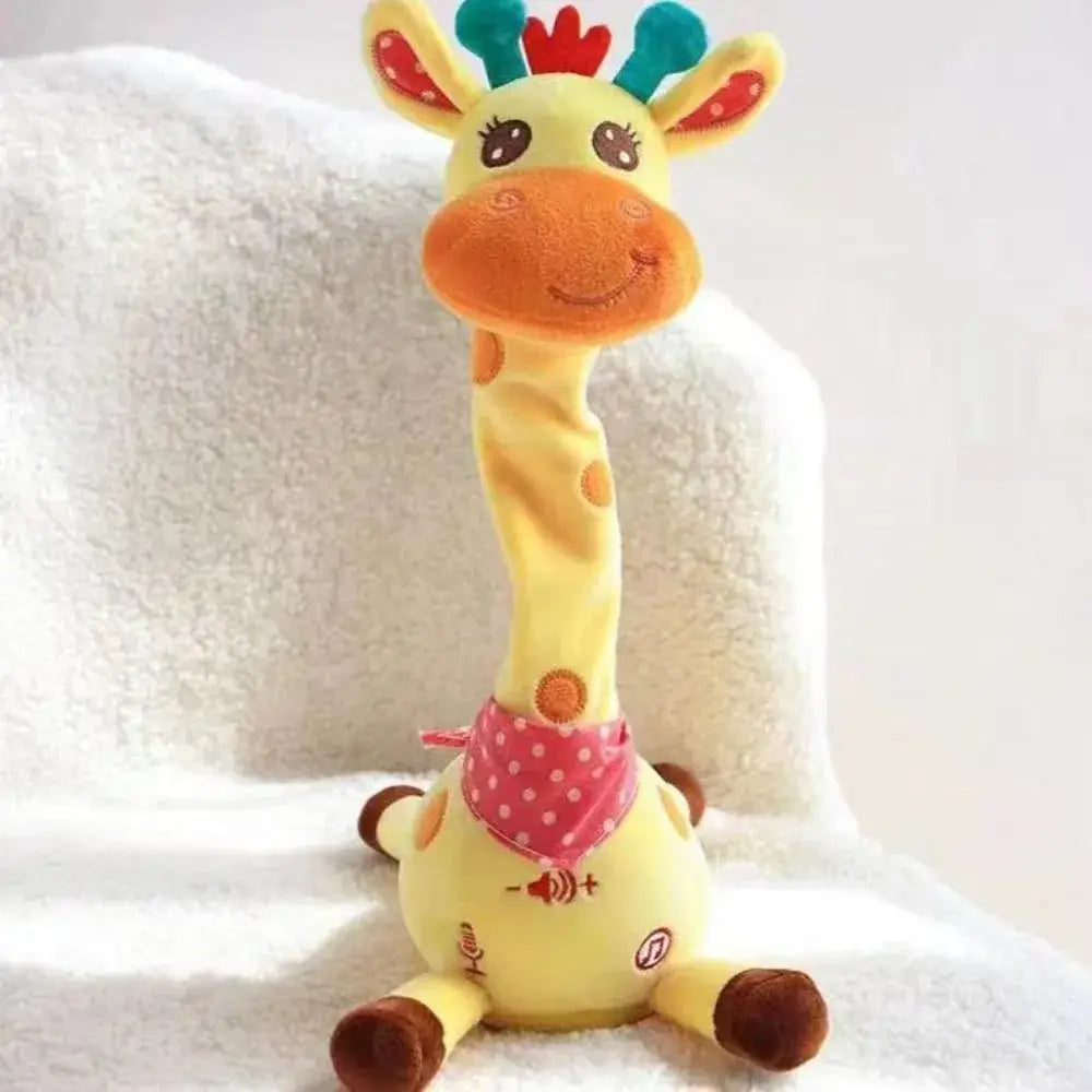 Repeating What You Say Dancing Talking Giraffe Toy with 10 Songs Glowing Swaying Dancing Giraffe Adjustable Volume Musical