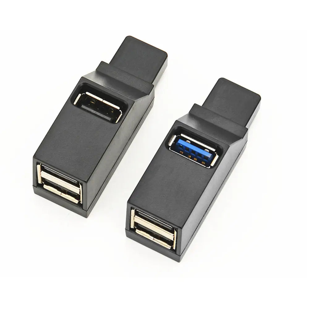 USB 3.0 HUB Adapter Extender Mini Splitter Box 1 to 3 Ports High Speed USB 2.0 For PC Laptop U Disk Card Reader
