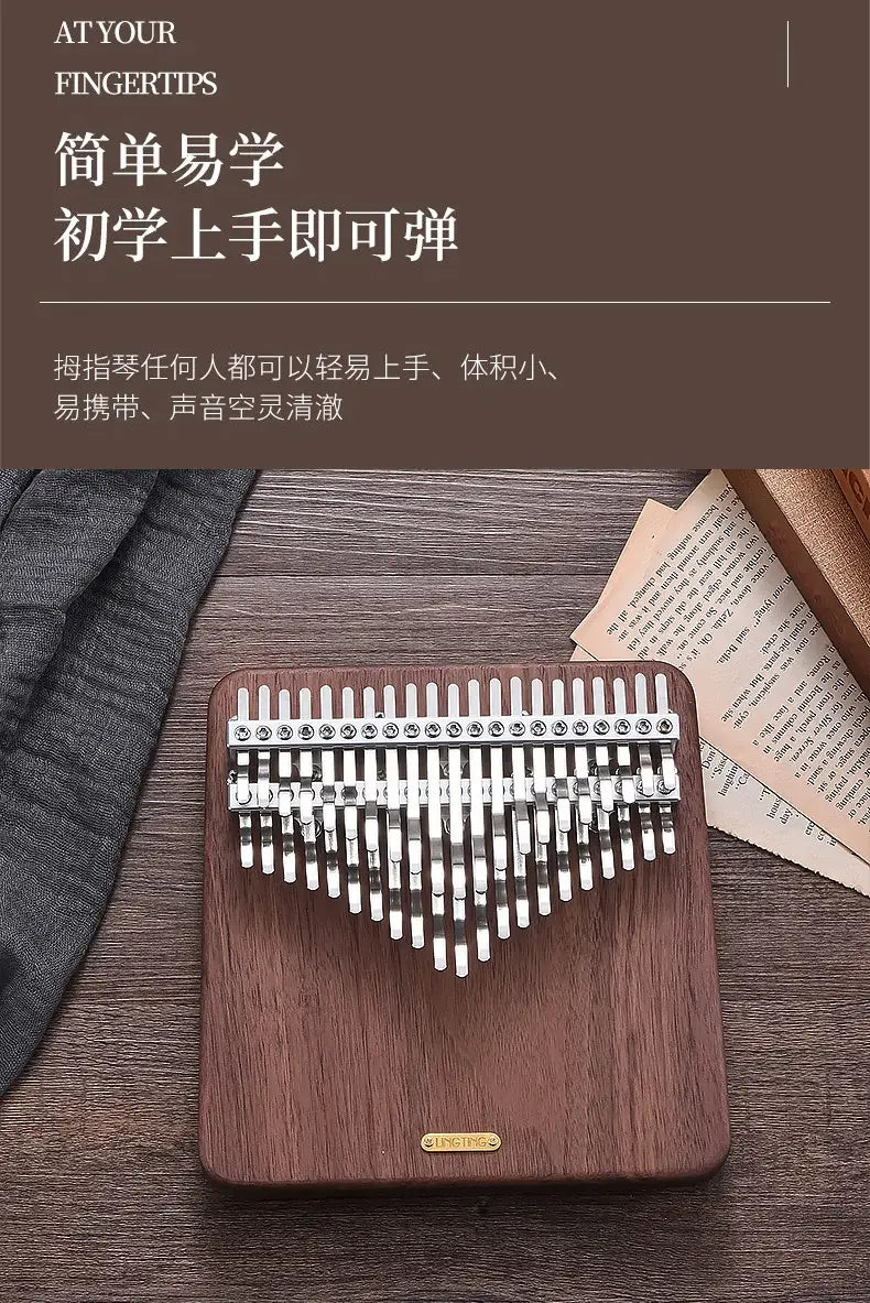 LINGTING Chromatic Kalimba 34 42 Key C Note Portable Thumb Piano Musical Keyboard Professional Kalimba Musical Instruments Gifts