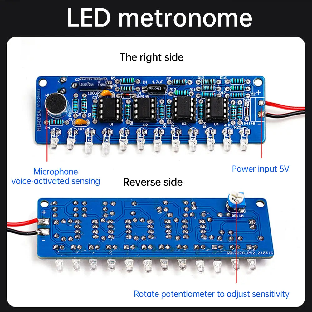 87.5-108MHZ FM Radio Stereo DIY Kit Amplifier Bluetooth Speaker Spectrum Electronic Fabrication DIY Electronic Kit