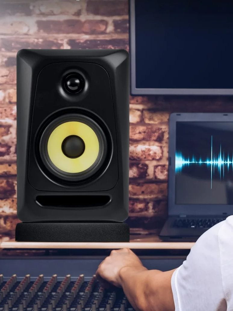 Miwayer 1-Pack Acoustic Isolation Pads Studio Monitor Speaker Isolation Foam Pads for Sound Improvement Prevent Vibrations