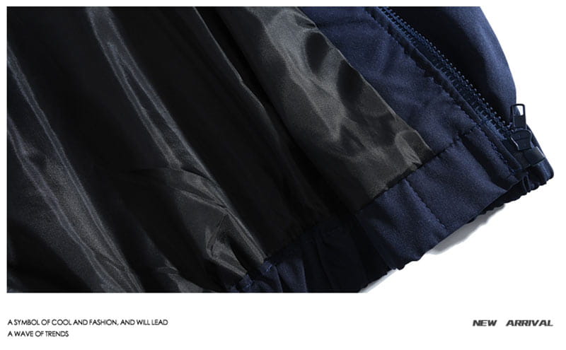 Reflective Striped Jacket Windbreaker Coat 2024 Men Hip Hop Streetwear Zipper Up Jacket Harajuku Thin Coats Sports Black Blue