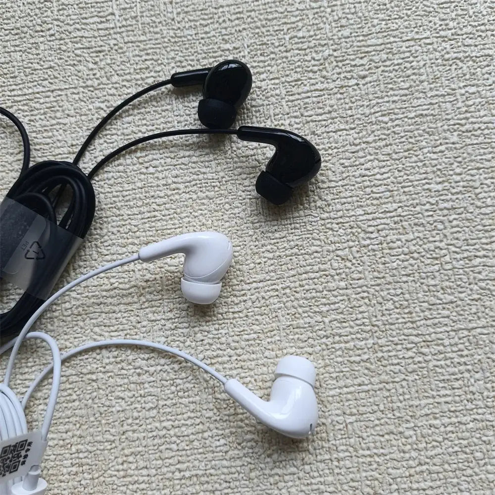 Original Type C Wired Headphones In Ear Headset Wired Earphones with Microphone Stereo Earbuds For Redmi POCO Huawei Samsung