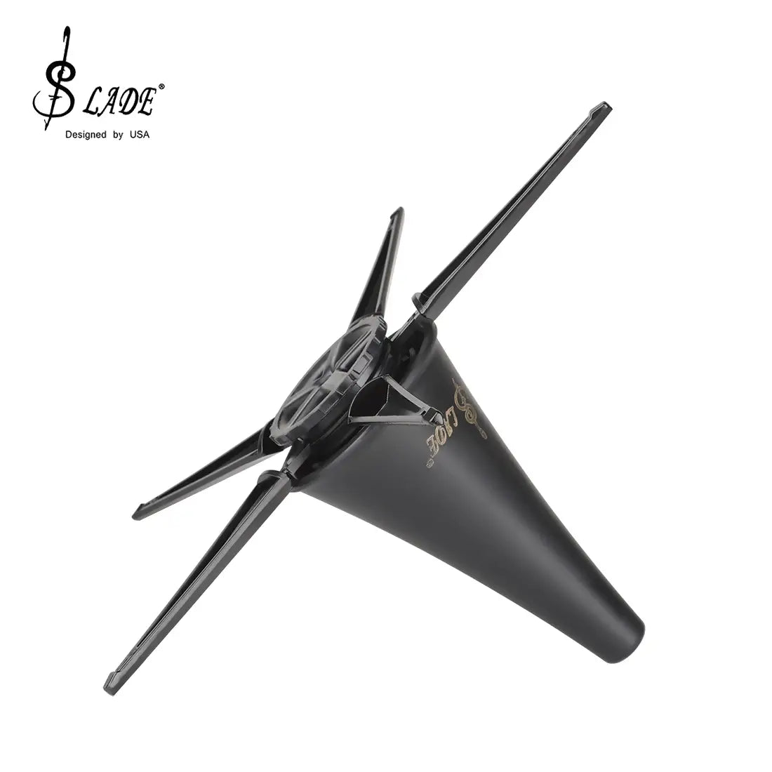 SLADE Clarinet Stand Holder Foldable Clarinet 5-legged Support ABS Bracket Black Metal Stand Woodwind Instrument Accessories