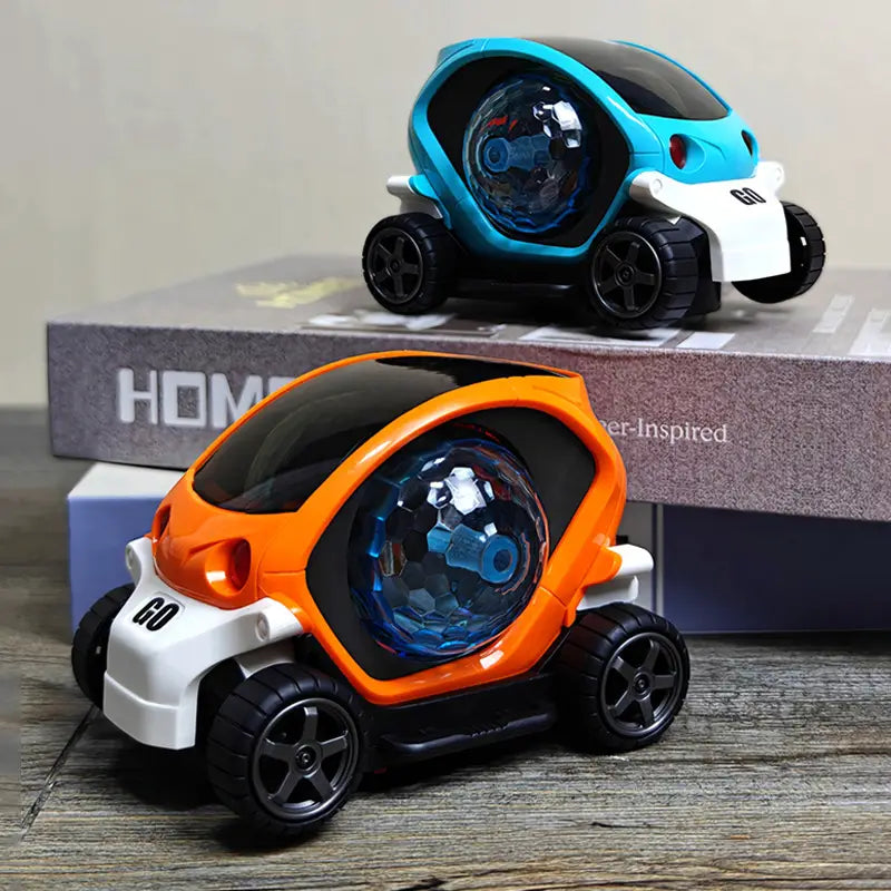 Children’s Electric Toy Car Flashing Music Omnidirectional Rotating Cool Electric Light Boy Girl Best Holiday Gift