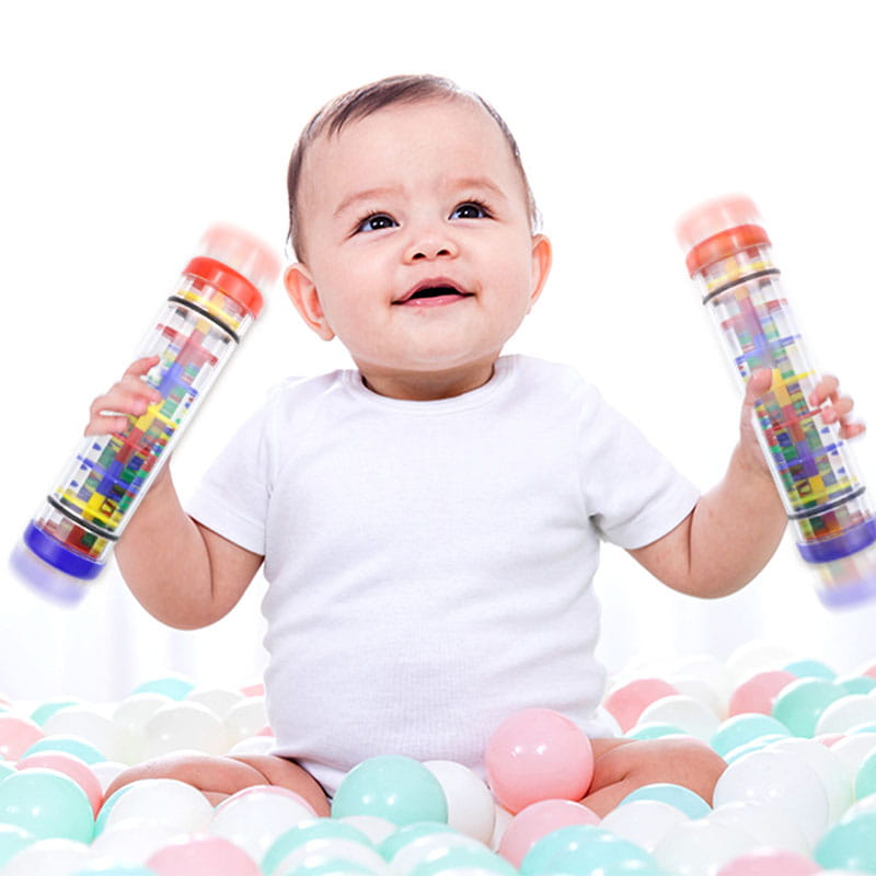 Children’s Musical Instruments Toys for Baby 1 2 3 Years Montessori Kids Rain Rattle Tube Shaker Rainmaker Music Sensory Toys