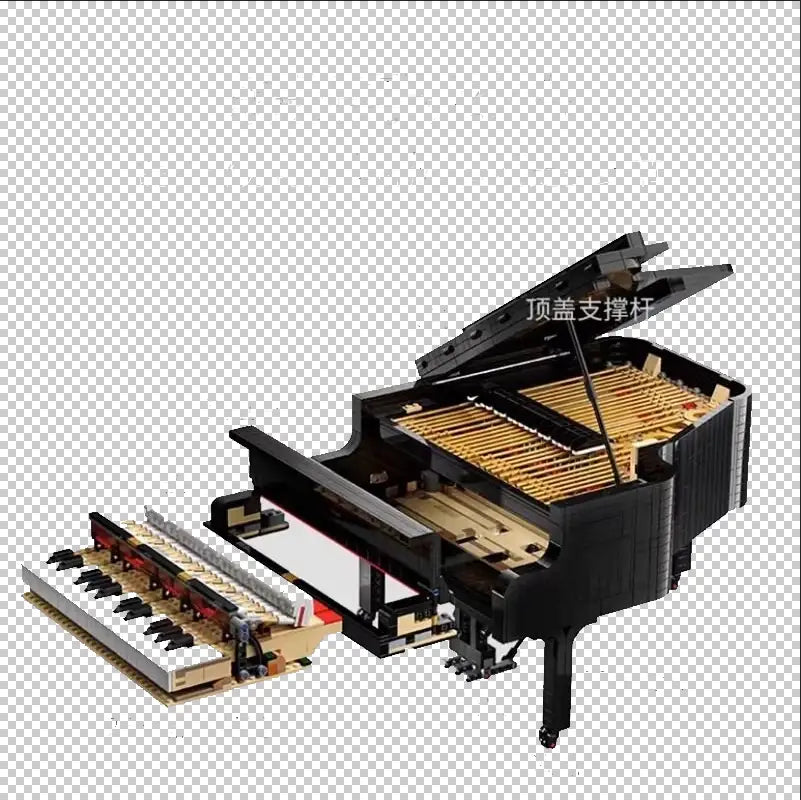 The IDEA assembly block piano is a challenging adult model that can be played as a musical instrument and also serves as a decor