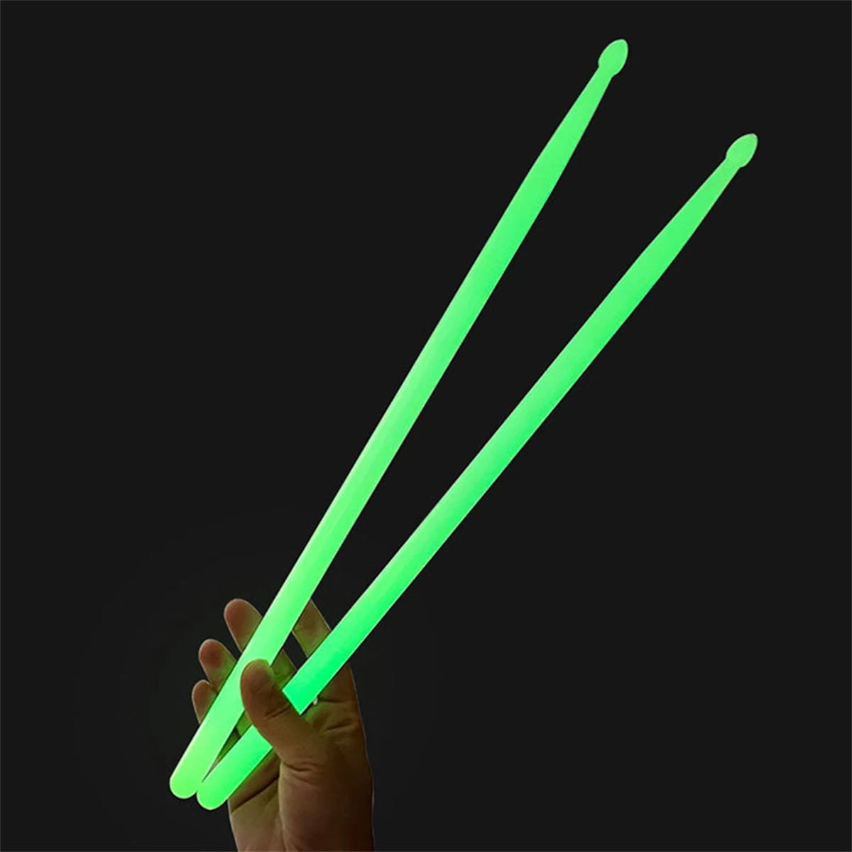 Miwayer Luminous Drum Stick Light Up Drum Sticks1Pair in The Dark Musical Instruments Stage Performance Fluorescent Drumsticks