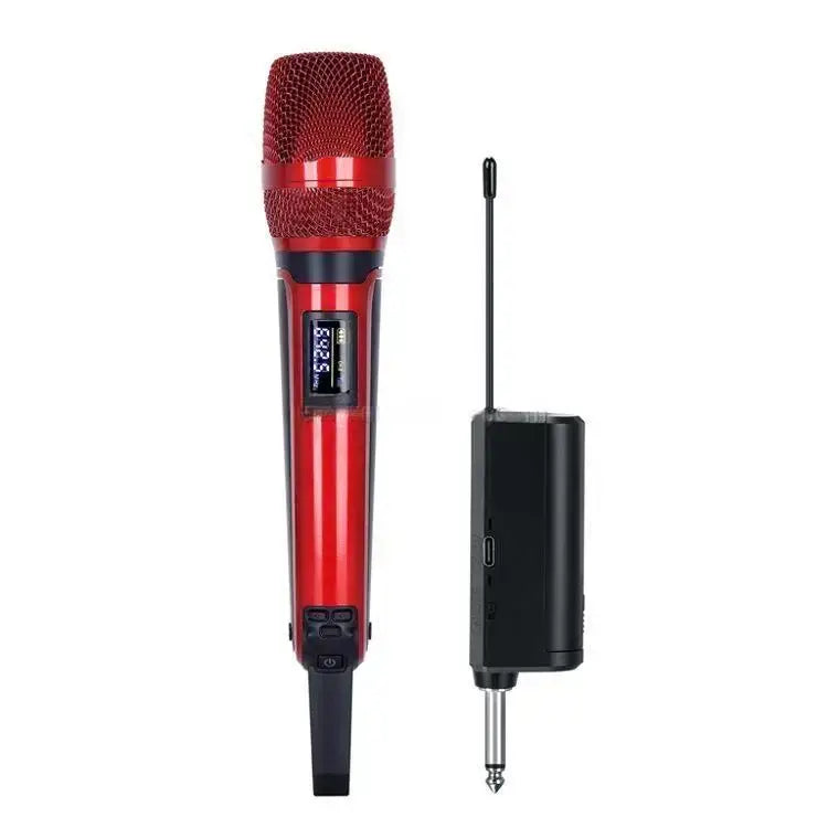 Wireless Karaoke Microphone Dynamic UHF Home Studio Recording for Computer Audio Professional DJ Conference Mic Recharge 2023