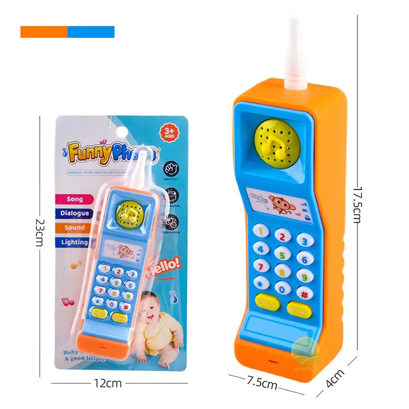 Baby Phone Toys Children’s Musical Electronic Mobile Phone With Sound Light Game Educational Kids 18 Months Brithday Gifts