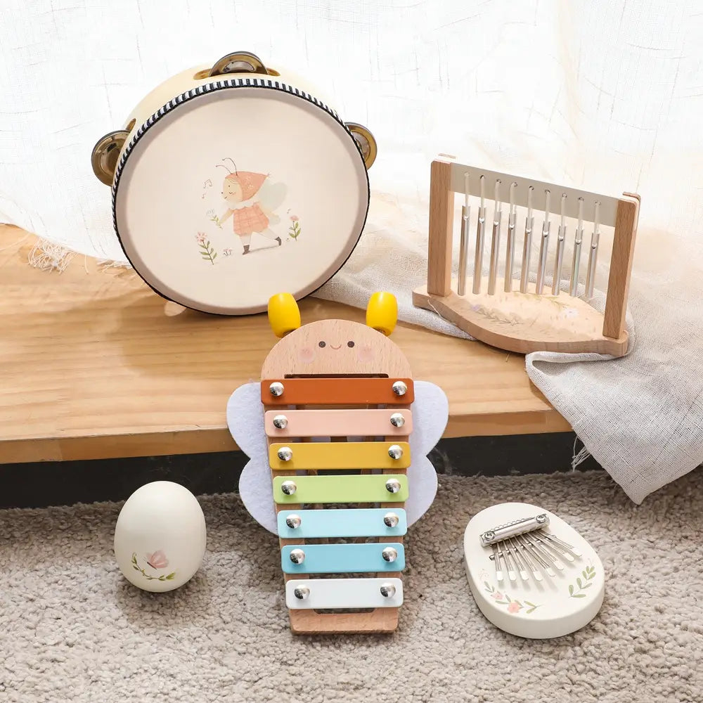 Musical Instruments Montessori Music Baby 12 Months Toys Drum Xylophone Baby Toys Kids Early Educational Wooden Instruments