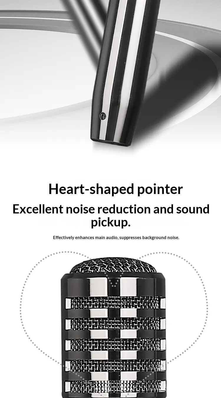 Wired microphone KTV stage karaoke conference singing performance handheld capacitor dynamic 48V microphone church family happy