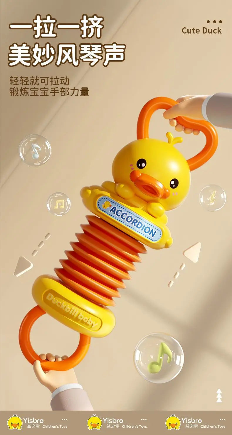 Kids Accordion Toy Mini Musical Instrument Early Educational Brain Development Portable Lightweight for Travel Birthday Gift
