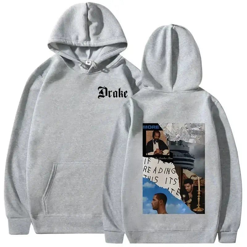 Pullovers Rapper Drake Music Album Cover Graphic Men’s Fashion Hip Hop Vintage Hoodies Y2k Sweatshirts Spring Autumn Hoodies