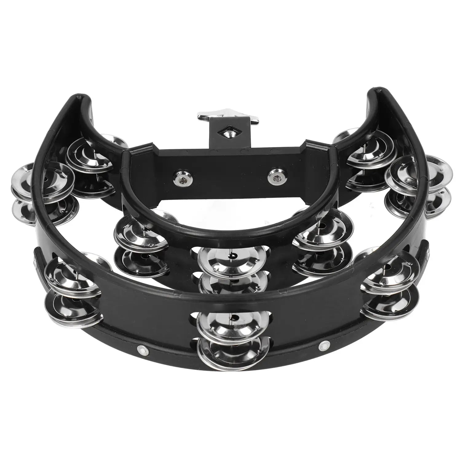 Hi Hat Tambourine Drum Set Multifunctional Hand Bell Rattle Loose Double Row Bells KTV Musical Instrument