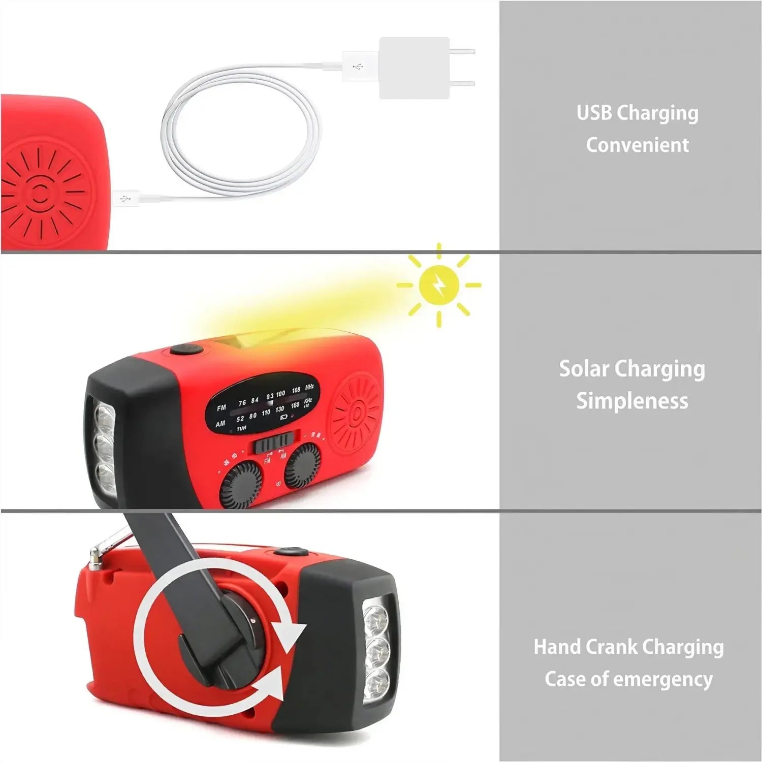 STONEGO Mini Portable Radio Handheld Rechargeable Digital FM USB TF MP3 Player Stonego Speaker Devices Supplies