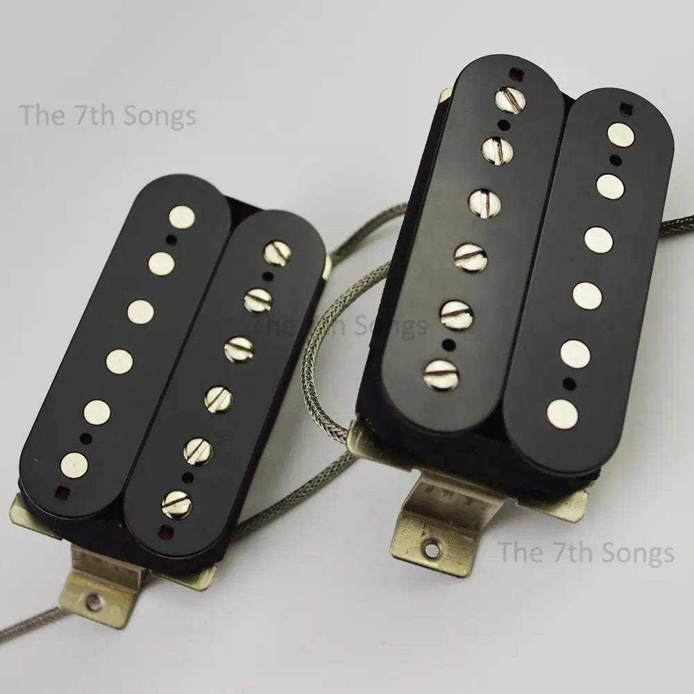 1959 PAF G Alnico 4 Alnico 5 Humbucker LP Electric Guitar Pickup Plain Enamel Wire 49.2mm Spacing 2-Conductor Braided Leadd