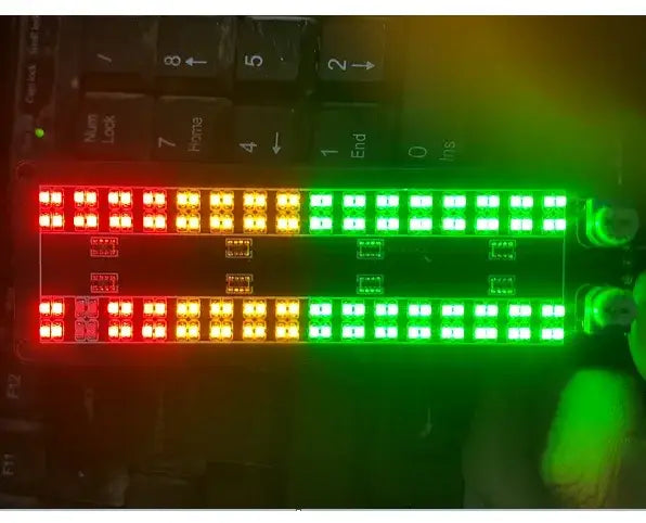 Stereo Music Spectrum LED light Audio Level Indicator 12V 24V Amplifier VU Meter for Car player Light Atmosphere Lamps Module