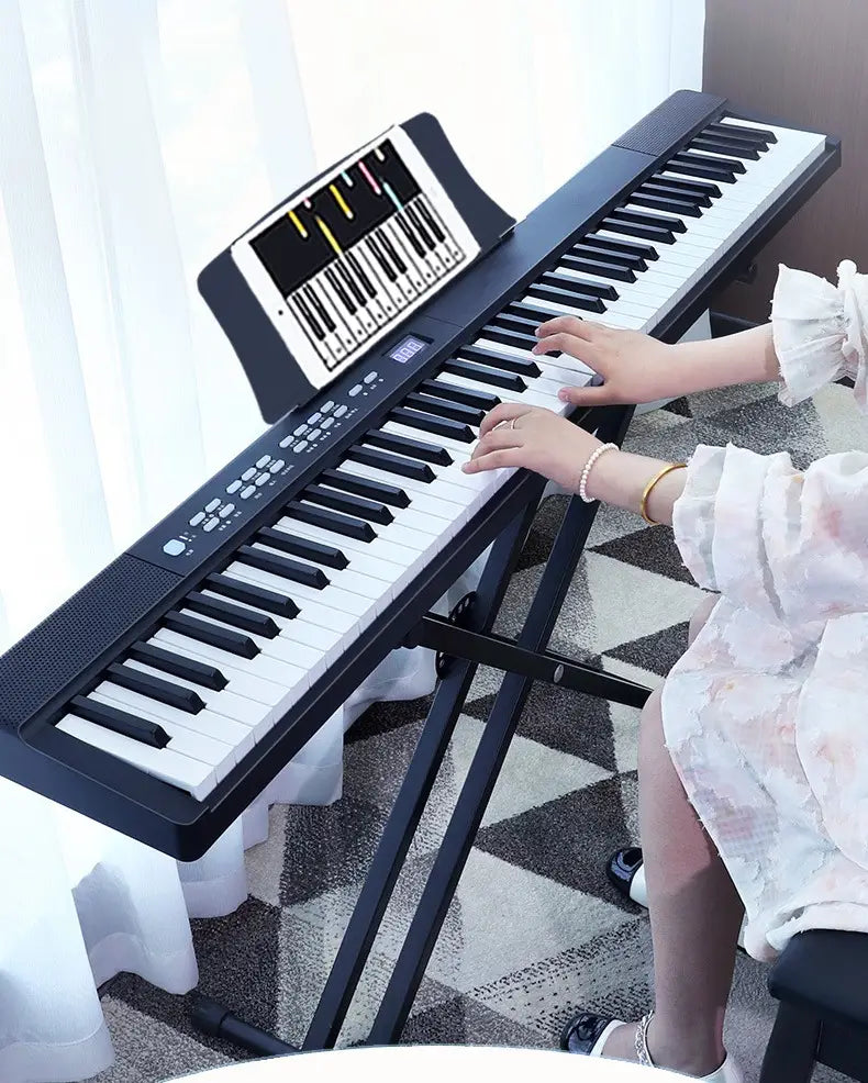 Folding Adult Electronic Piano 88 Keys Professional Midi Bluetooth Controller Keyboard Portable Organ Children’s Musical Piano