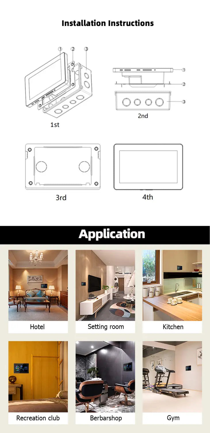 Smart Home Theater Sound Amplifier WiFi Bluetooth In-wall Android Music Panel Stereo Mini Ceiling Speaker Set Hotel Residential