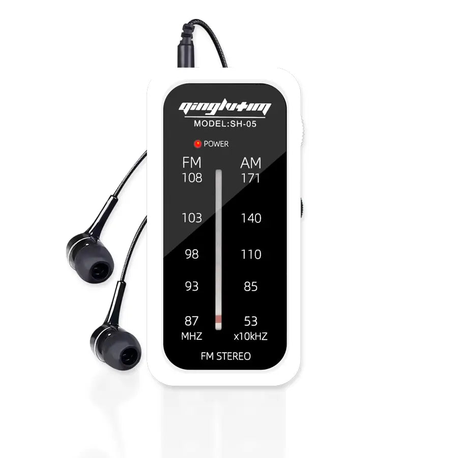 FM/AM Mini Radio | Portable Compact Multi-band 3.5mm Headphone Jack Built-in Speaker Loud Sound For Home/Outdoor/Travel