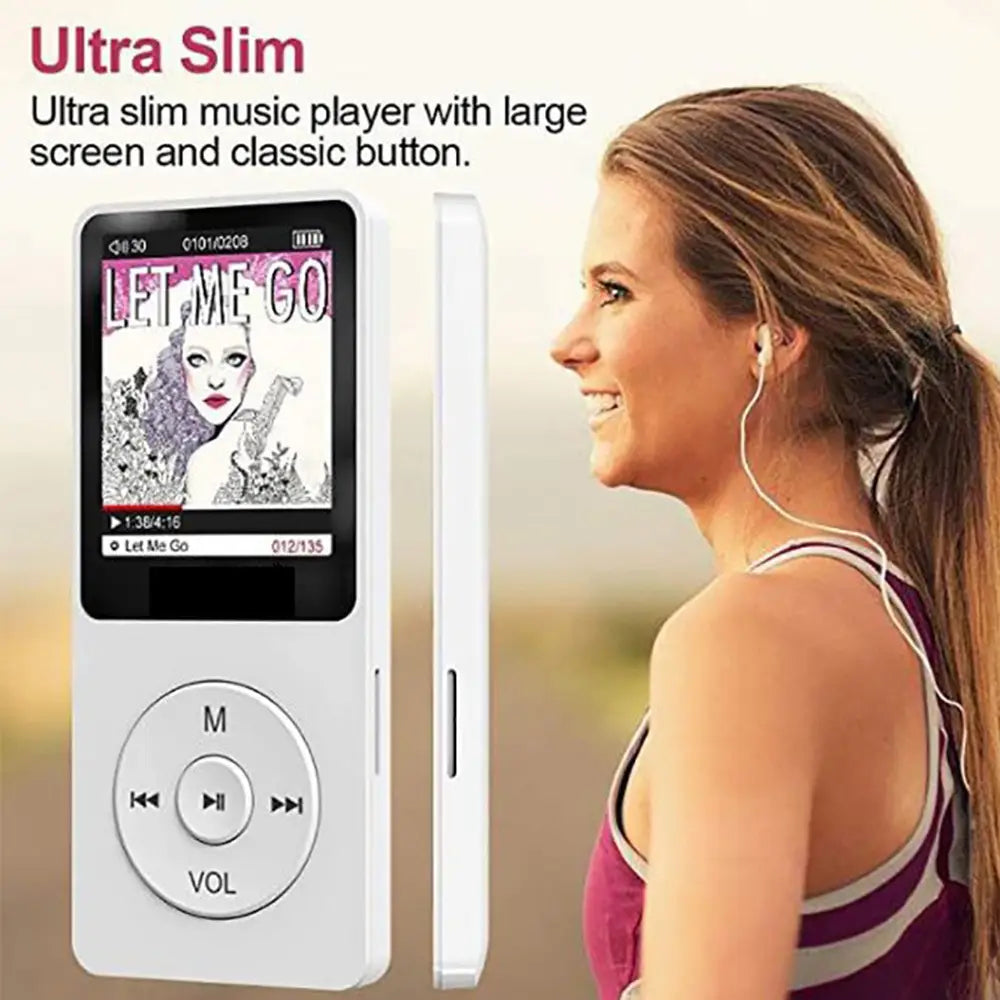 Portable Mini MP3 Player HiFi Music Walkman 4.0 Bluetooth Support Two-Way Transmission FM Radio Voice Recorder eBook Auto Browse