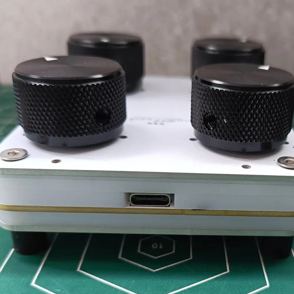 Music Production Software Precision Rotary Encoder 4-Knob MIDI Controller with Customizable CC Mapping USB-C Interface