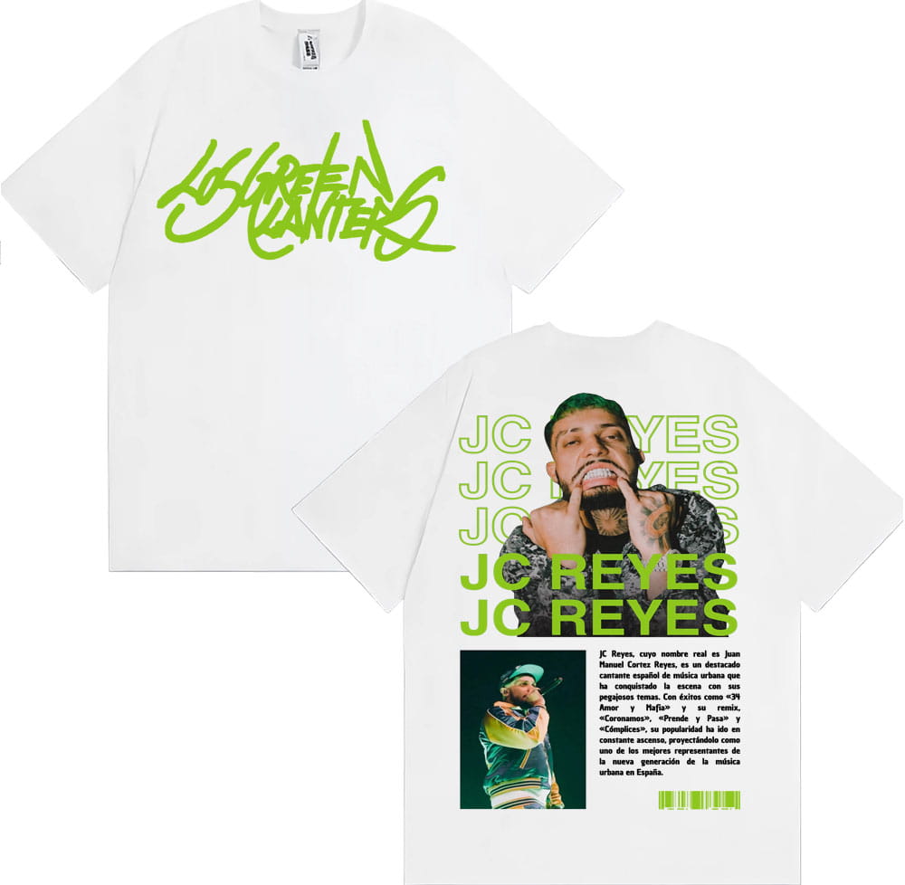 Rapper Jc Reyes Album Tour 2025 Graphic T Shirts Men Women Fashion Hip Hop Retro T Shirt Fashion Casual Cotton Oversized T-shirt