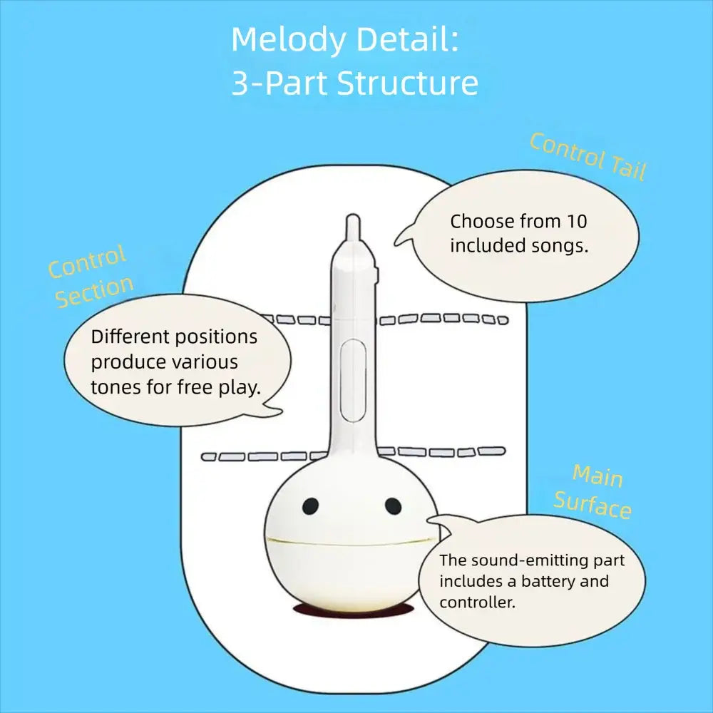 Otamatone Mini Cute Musical Notes Design Creative Sound-producing Electronic Music Toy Soothing & Relaxing Musical Instrument
