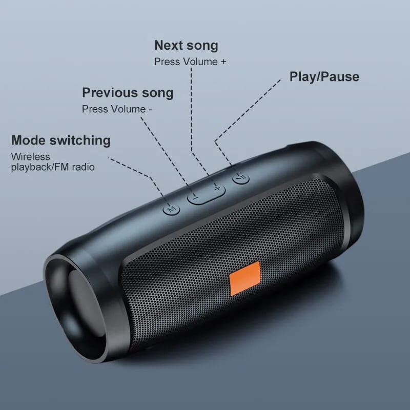 Lenovo Portable Subwoofer Bluetooth Speakers Stereo Waterproof Surround Loudspeaker Wireless Sound Box Support FM Radio TF Card
