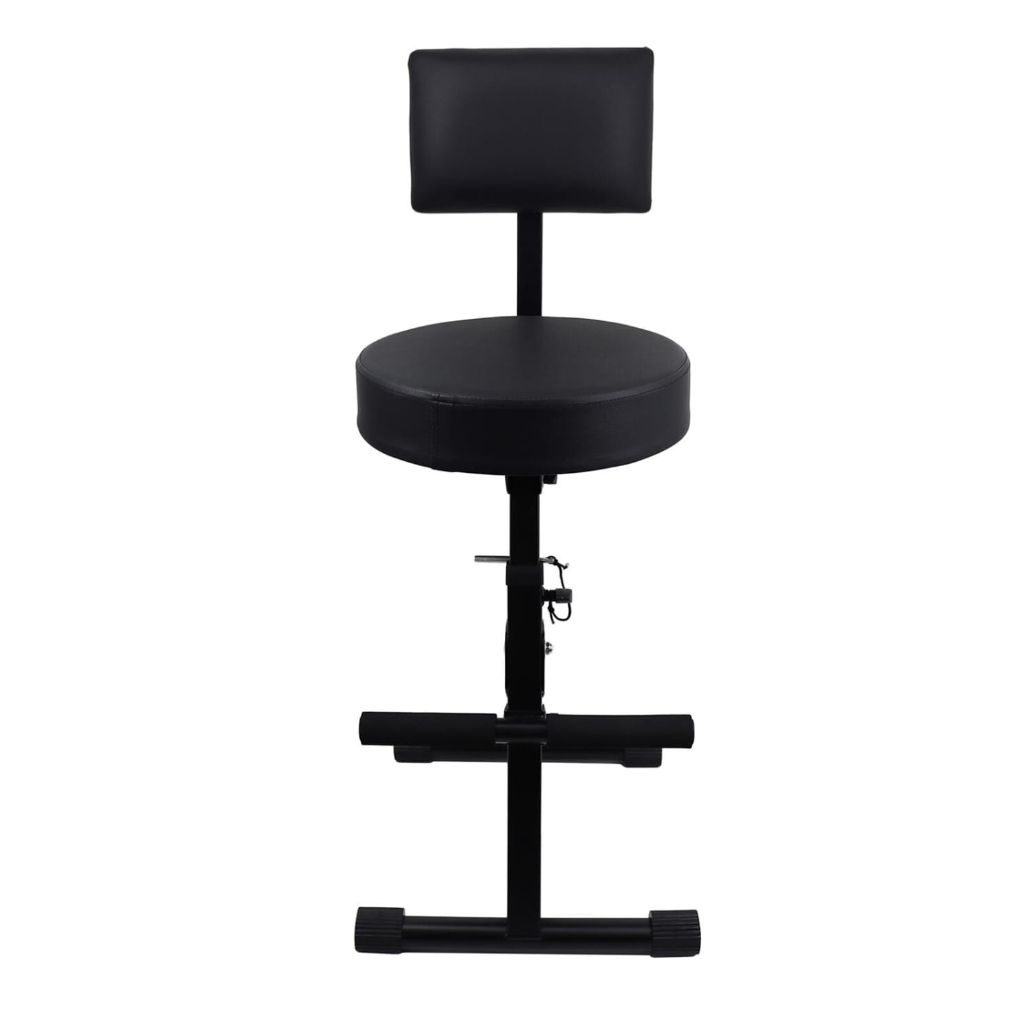 Guitar Stool with Backrest Musician Chair Portable Padded Seat Folding Musician Stool Adjustable Stool for Guitarist Adults Kids