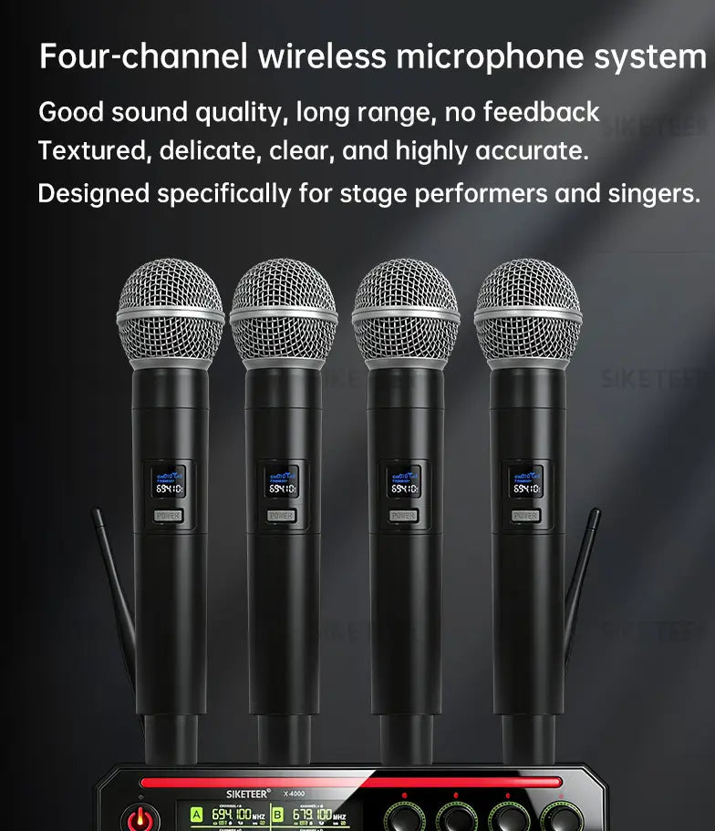 Professional wireless microphones handheld headset and lavalier microphones suitable for home karaoke church and wedding u