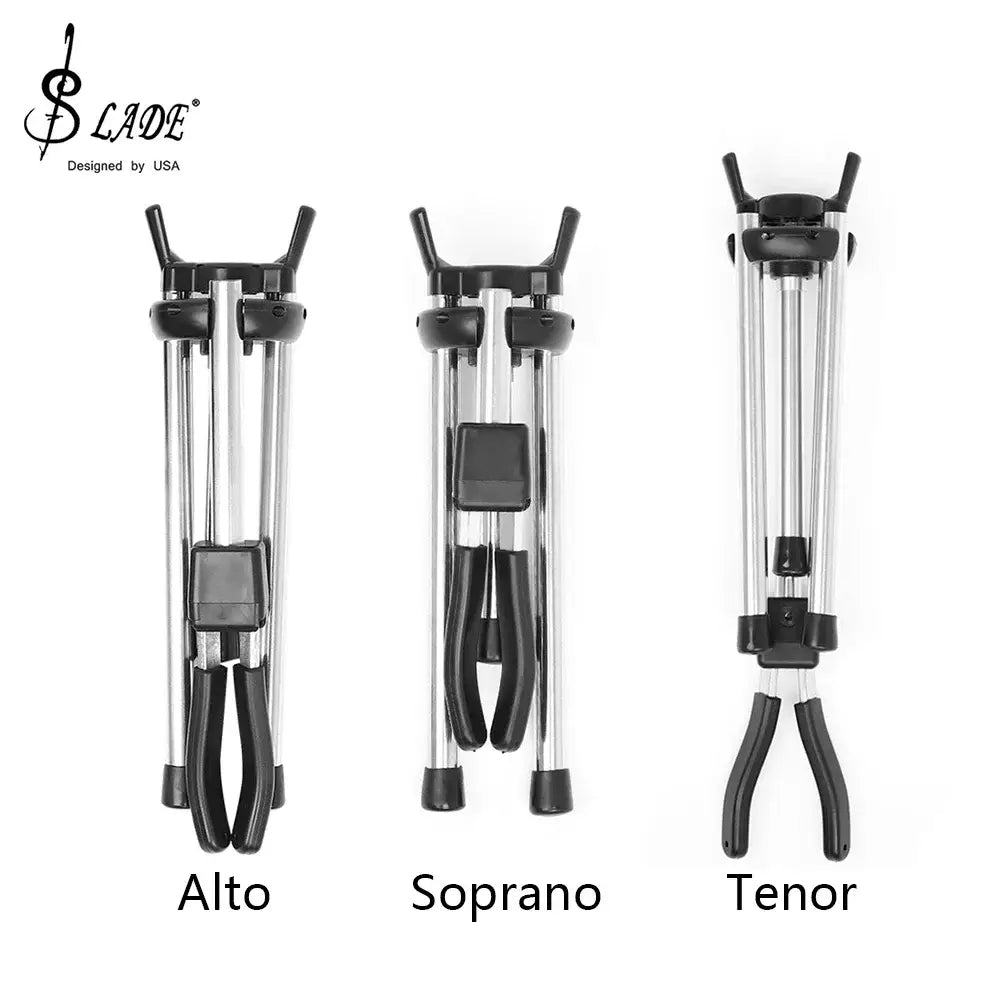 Alto/Tenor/Soprano Saxophone Stand Portable Foldable Professional Stand Metal Legs Brackets Wind Instrument Accessories