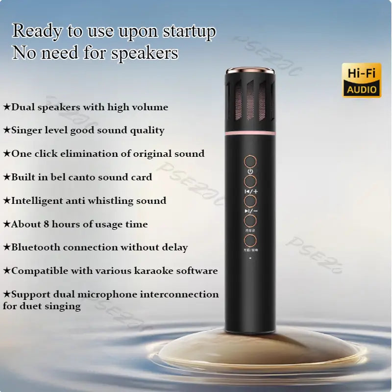 New K20 Bluetooth Speaker Wireless Live Broadcast Microphone Integrated Mobile Phone Karaoke Large Capacity Battery
