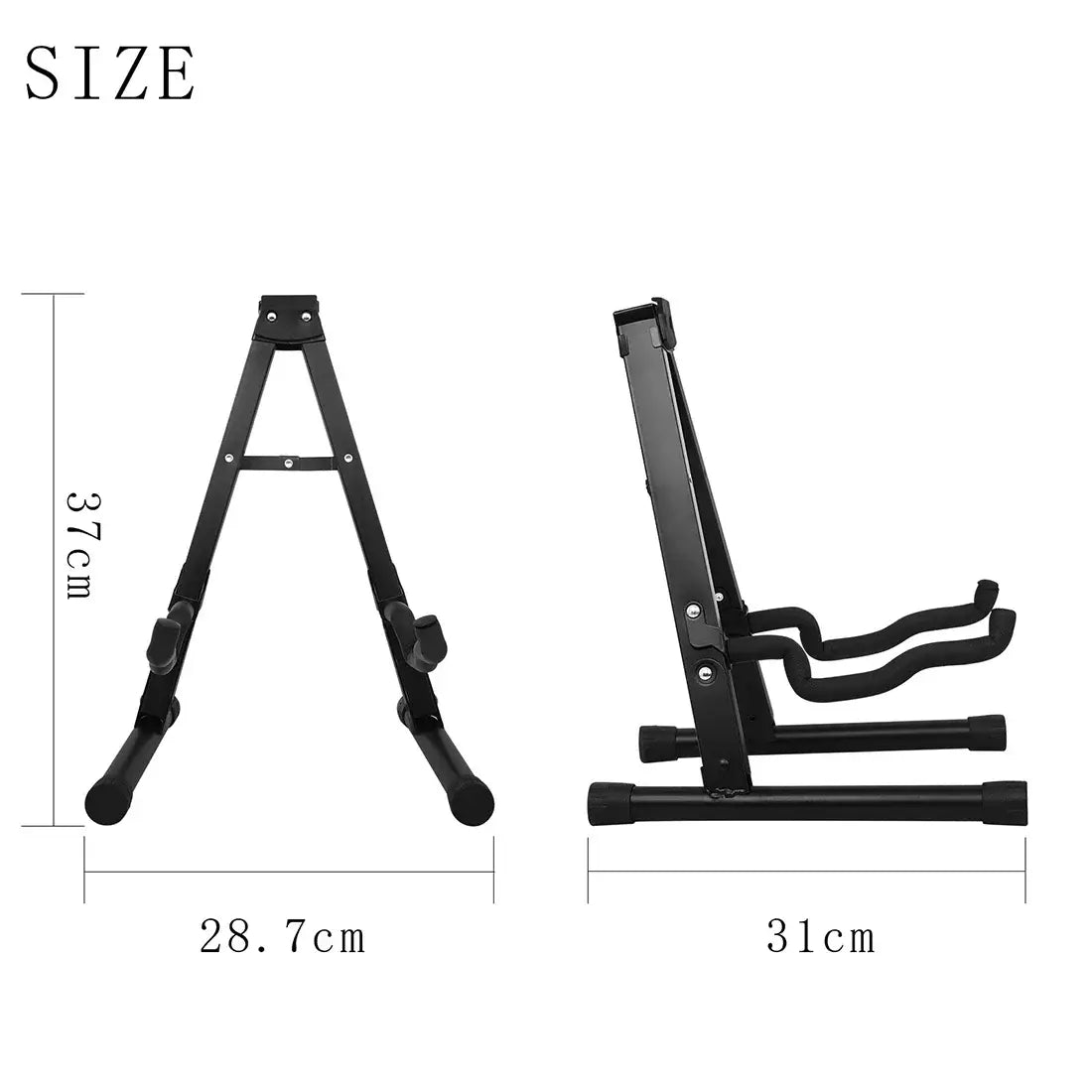 Guitar Stands Foldable Acoustic-Electric Guitar Universal Type A Stand Easy to Carry Ruggedised Sturdier Guitar Accessory