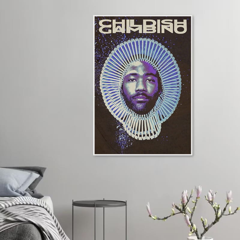 Hip Hop Rapper Childish Gambino Music Album Tracklist Aesthetic Poster,Printed,Canvas Painting Wall Pictures Home Decor