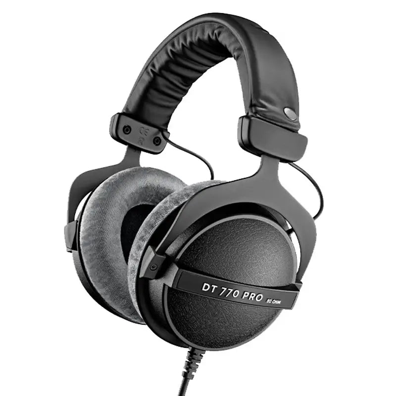 Sanpusen DT770 PRO 80/250Ω Studio Monitor Closed-Back Headphones High-Fidelity Sound for Studio Recording/Mixing/Music