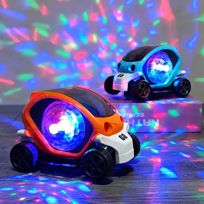Children’s Electric Toy Car Flashing Music Omnidirectional Rotating Cool Electric Light Boy Girl Best Holiday Gift