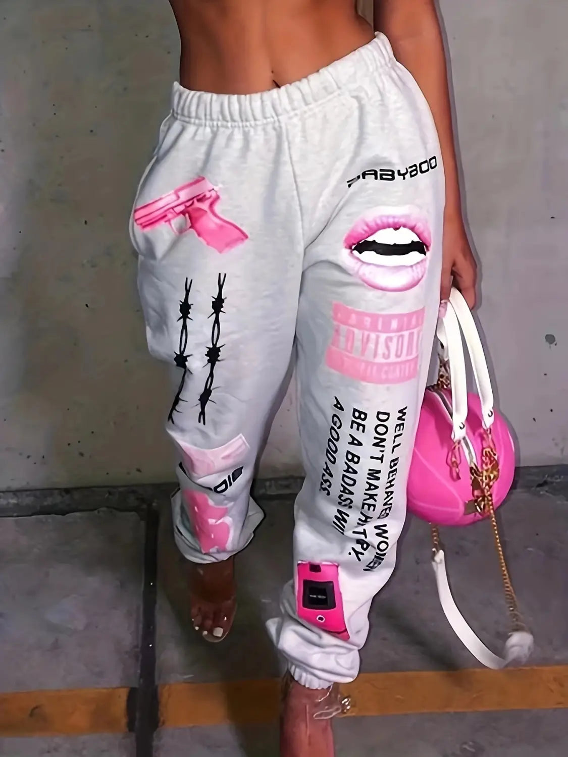Hip-hop Graphic Sweatpants Women’s Jogger Trousers Harajuku High Waist Loose Casual Pants Sweatpants Women Pants Women