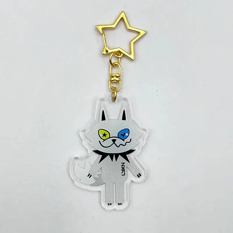 GMMTV Lykyou LYKN Cosplay Keychain Acrylic Cute Cartoon Key Chain Bag Pendant Alloy Star Keyring Party Accessories Fans Gifts