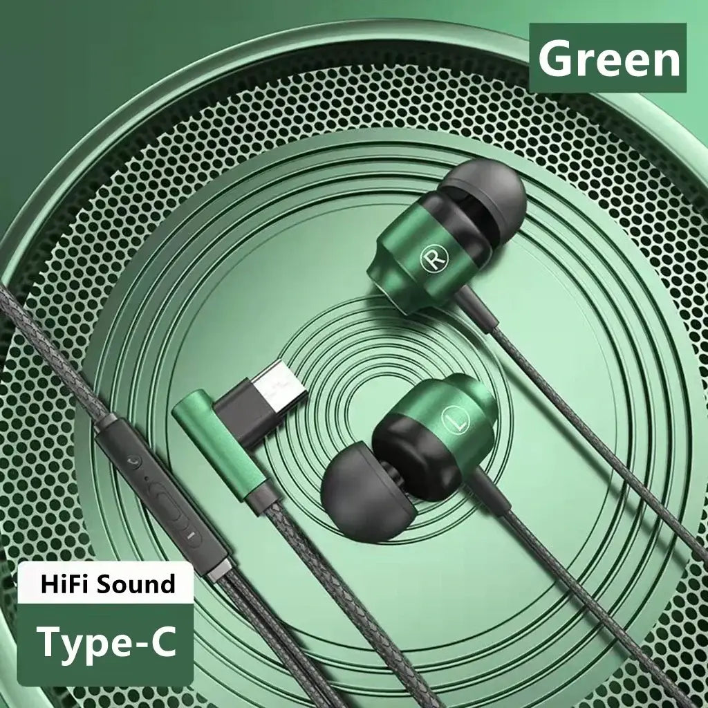 NEW Magnetic Wired Game Headphone L Jack HIIF Bass Stereo Music Headset 3.5mm AUX Type-c Earphone For Mobile Phones and Computer