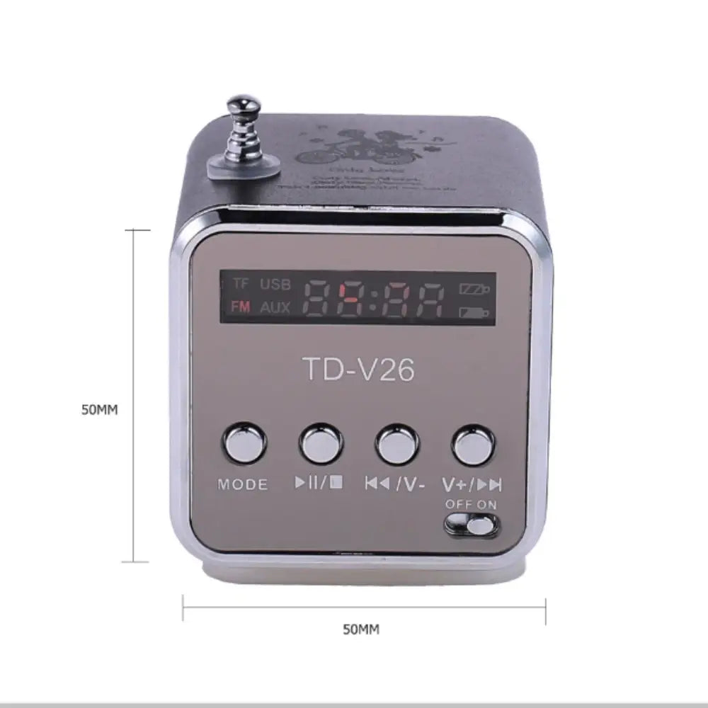 Mini Caixa De Som Bluetooth Speaker Portable Radio FM Sound Box Small Music Wireless Bocina Mp3 Player Coluna Column Blootooth