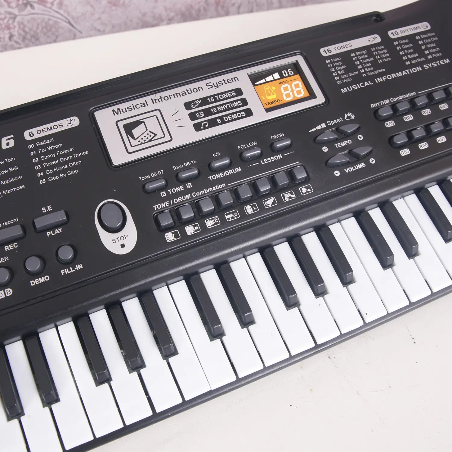 61 Keys Black Digital Music Electronic Keyboard KeyBoard Electric Piano Kids Gift Musical Instrument