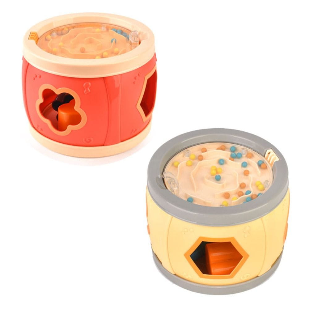 Montessori Musical Drums Set Percussion Shape Rhythm Sound Baby Musical Instrument Matching Maze Music Learning