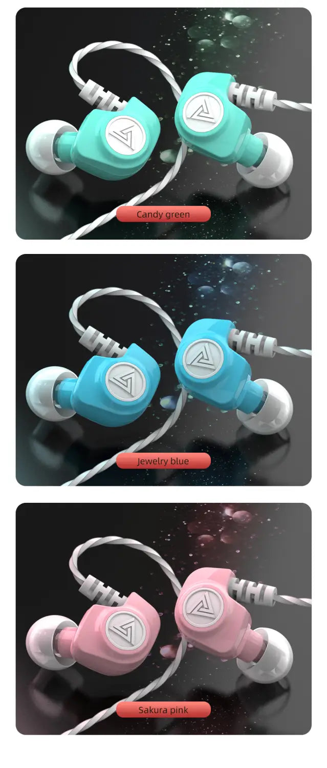 Original QKZ SK5 Wired Earphones In-ear 3.5mm AUX With MIC Noise Reduction HD Call HIFI For Game Music Sports Fashion Design