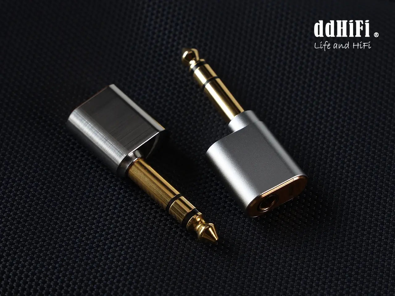 DD ddHiFi DJ65B(AL) Audio Adapter 6.35mm Male to 4.4mm Female for Desktop Amplifier Devices with 6.35mm Output Port