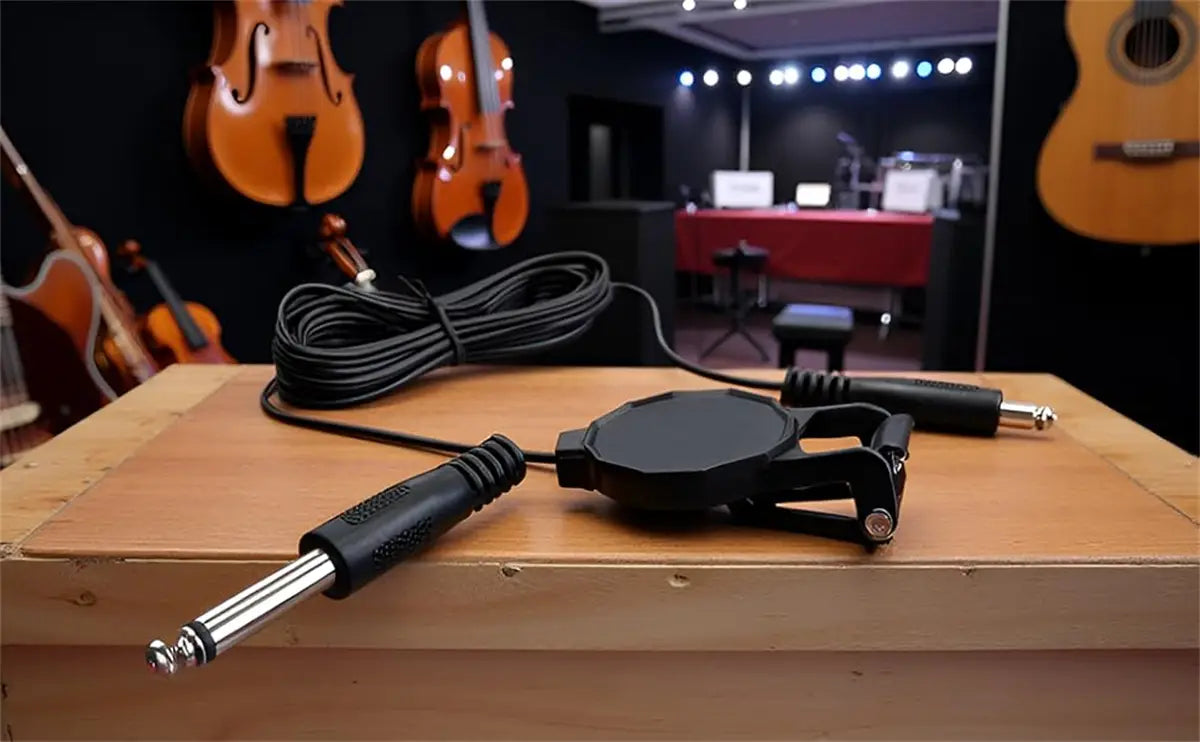 Miwayer Clip-On Pickup Must-Have String Instrument Accessory Durable Musical Instrument Accessory for Acoustic Guitar Violin,